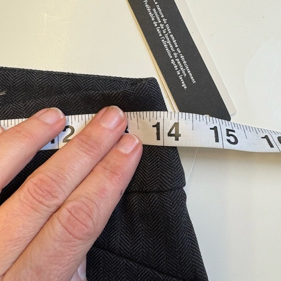 NWT Reitmans Gray pin stripe Straight Leg mid-rise work Pants women's size S - Picture 12 of 12